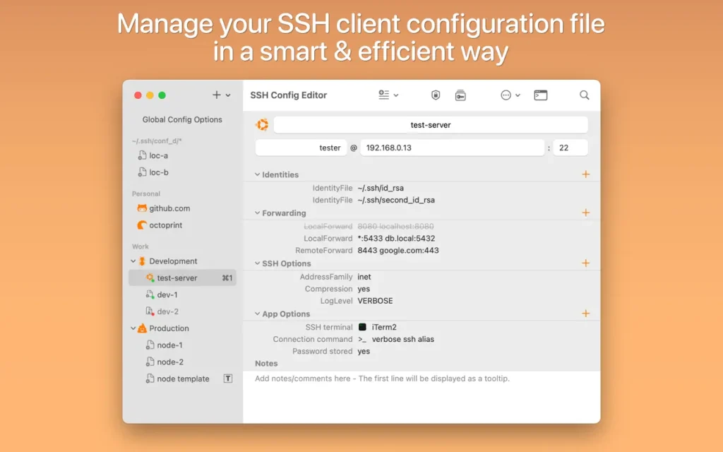 SSH Config Editor ｜OpenSSH客户端配置管理工具｜v2.6.4