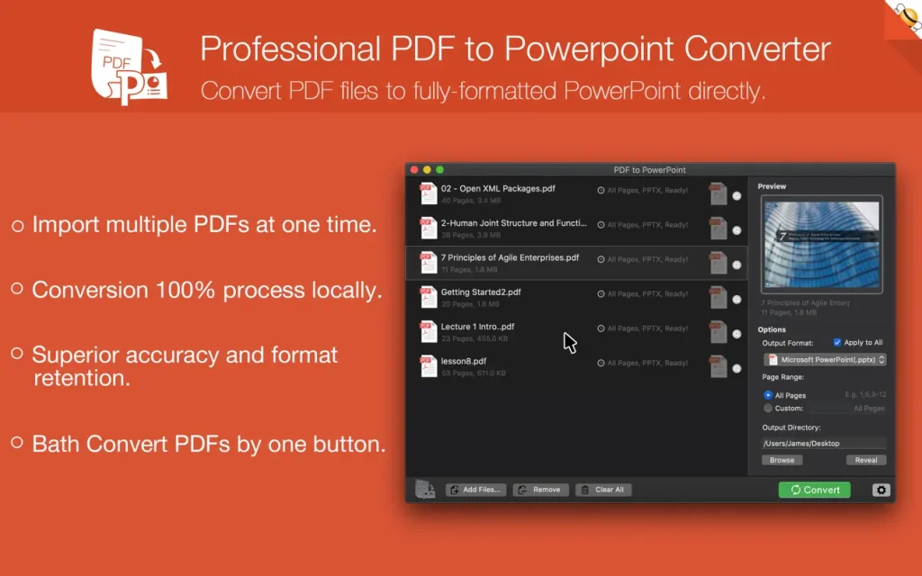 PDF to PowerPoint by Flyingbee ｜飞蜂PDF转PowerPoint转换器｜v5.3.8