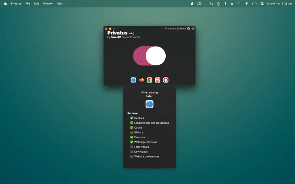 Privatus ｜浏览器隐私管理工具｜v7.1
