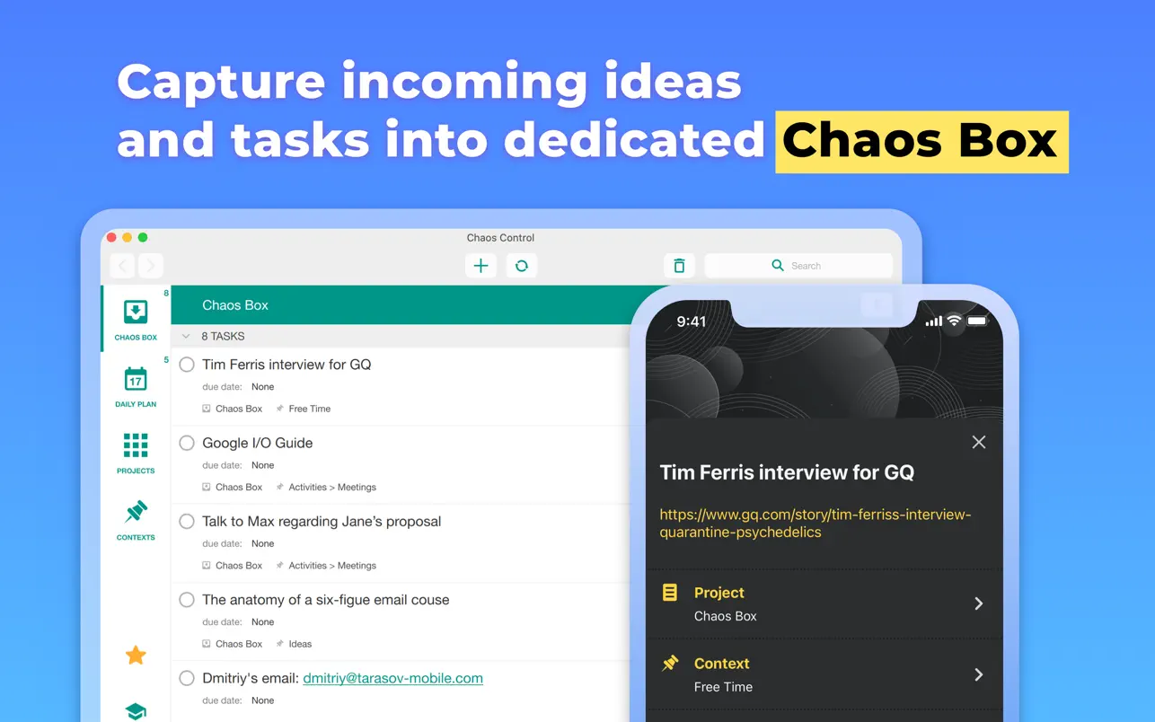 Chaos Control ｜GTD任务管理软件｜v1.16.4