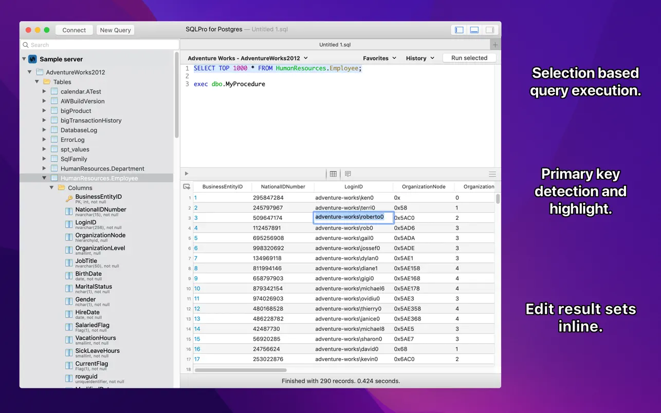 SQLPro for PostgreSQL｜数据库管理工具｜v2024.21