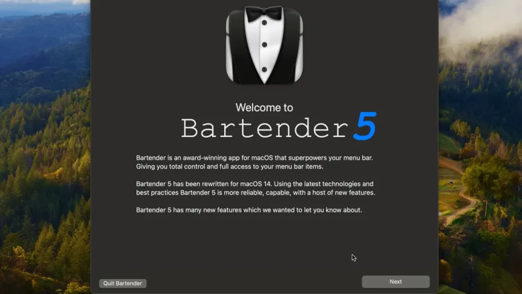 Bartender 5｜菜单栏图标管理工具｜v5.2.4