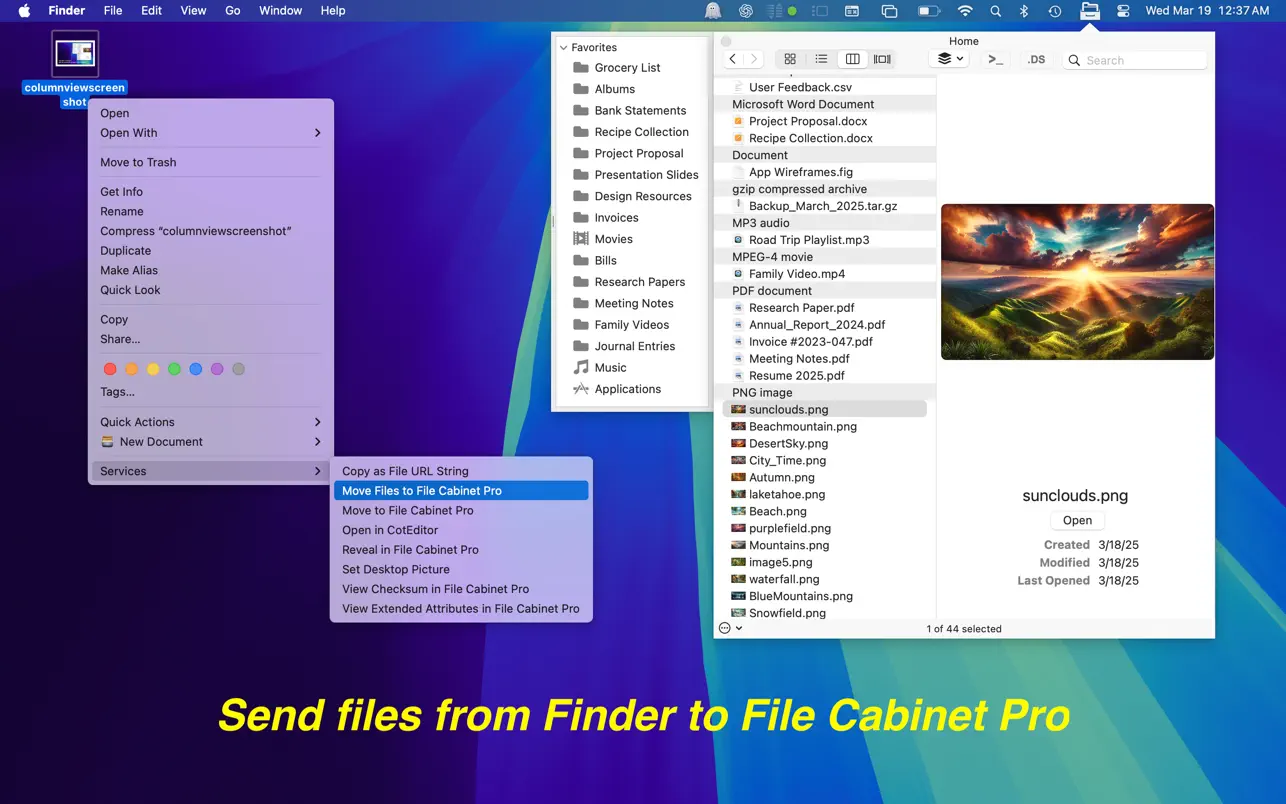 File Cabinet Pro｜菜单栏的文件管理器｜v8.5.6