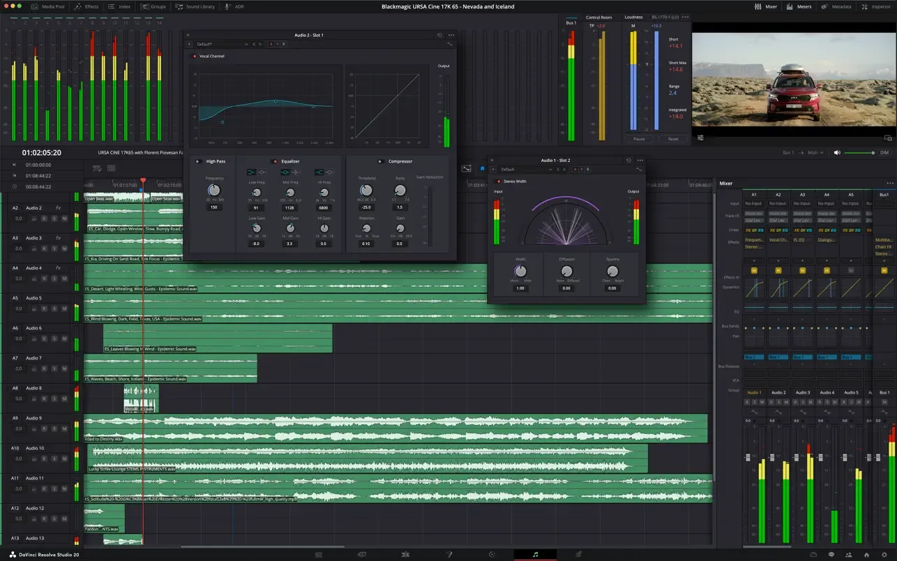 DaVinci Resolve Studio 20｜达芬奇视频剪辑调色软件｜v20.0