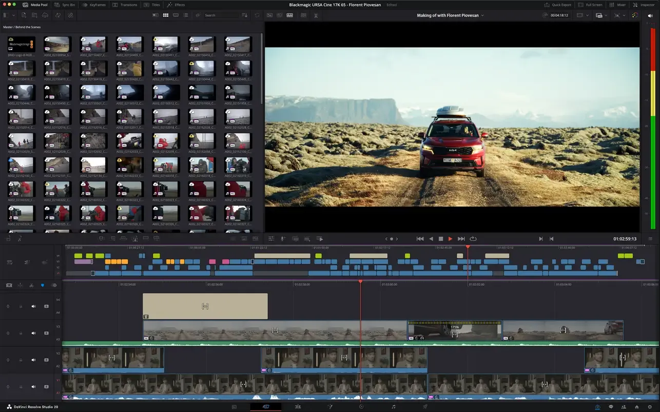 DaVinci Resolve Studio 20｜达芬奇视频剪辑调色软件｜v20.0